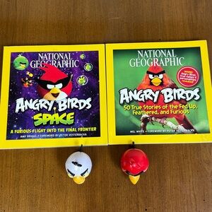 National Geographic Angry Birds Books & Figurines- 50 true bird stories & Space